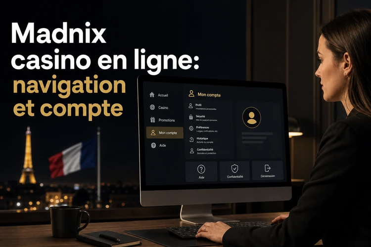 Madnix casino en ligne: navigation, compte et expérience générale